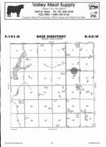 Rose Township, Clementsville, Alkali Lake, Scott Lake, Directory Map, Stutsman County 2007